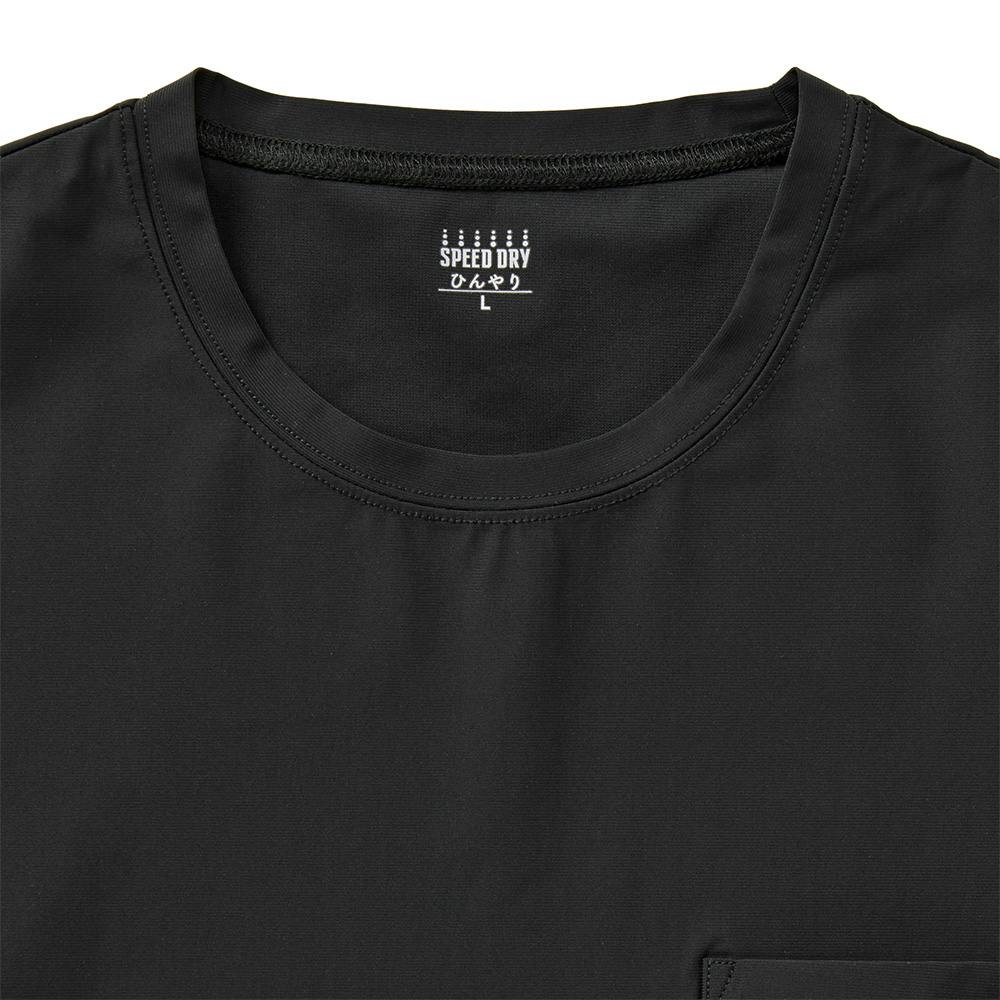 SDひんやりストレッチT シャツ半袖 L ブラック | 作業着・作業服・安全