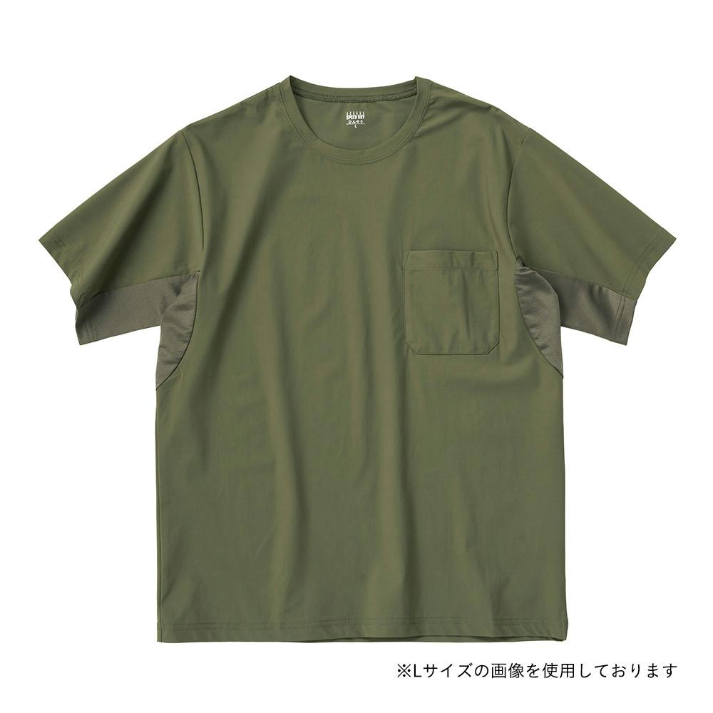 SDひんやりストレッチTシャツ 半袖 カーキ LL | 作業着・作業服・安全
