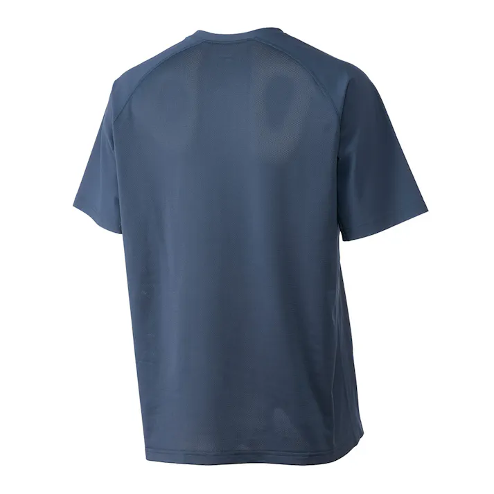 SDひんやりストレッチメッシュ切替Tシャツ 半袖 L ネイビー