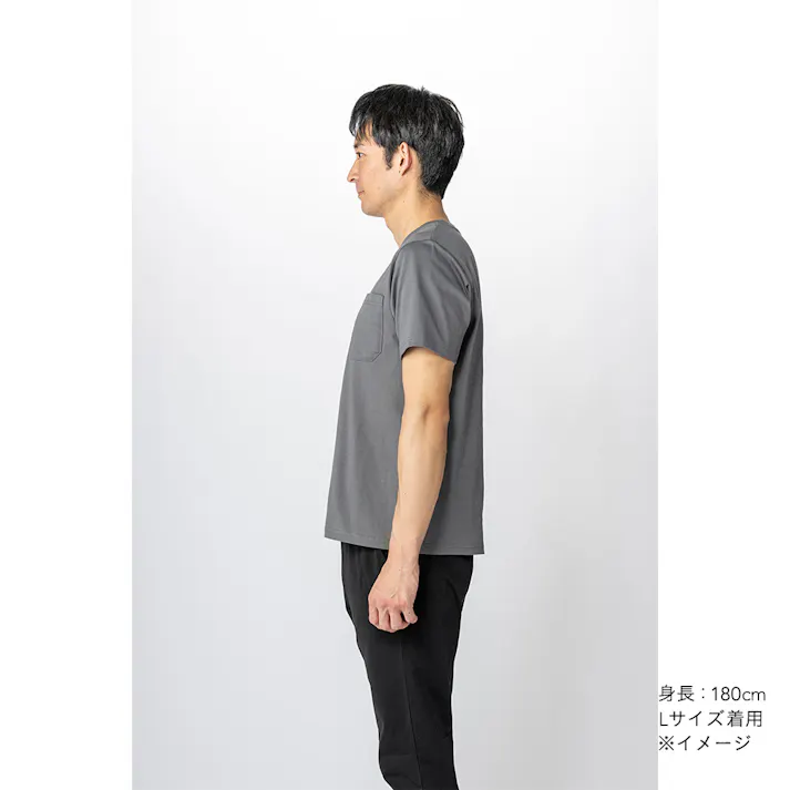 SDひんやり長続きTシャツ 半袖 M チャコール