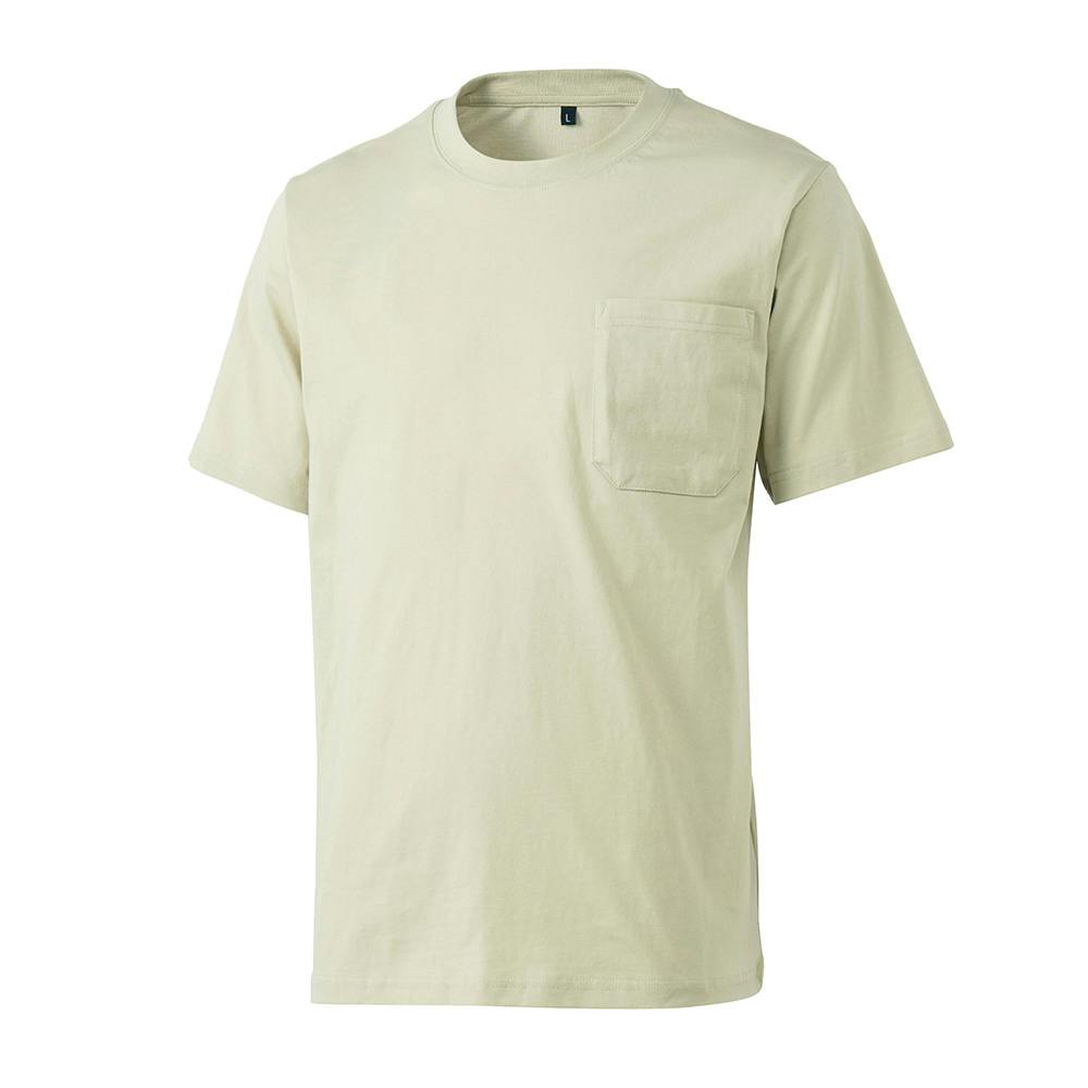 SDひんやり長続きTシャツ 半袖 L ベージュ | 作業着・作業服・安全靴