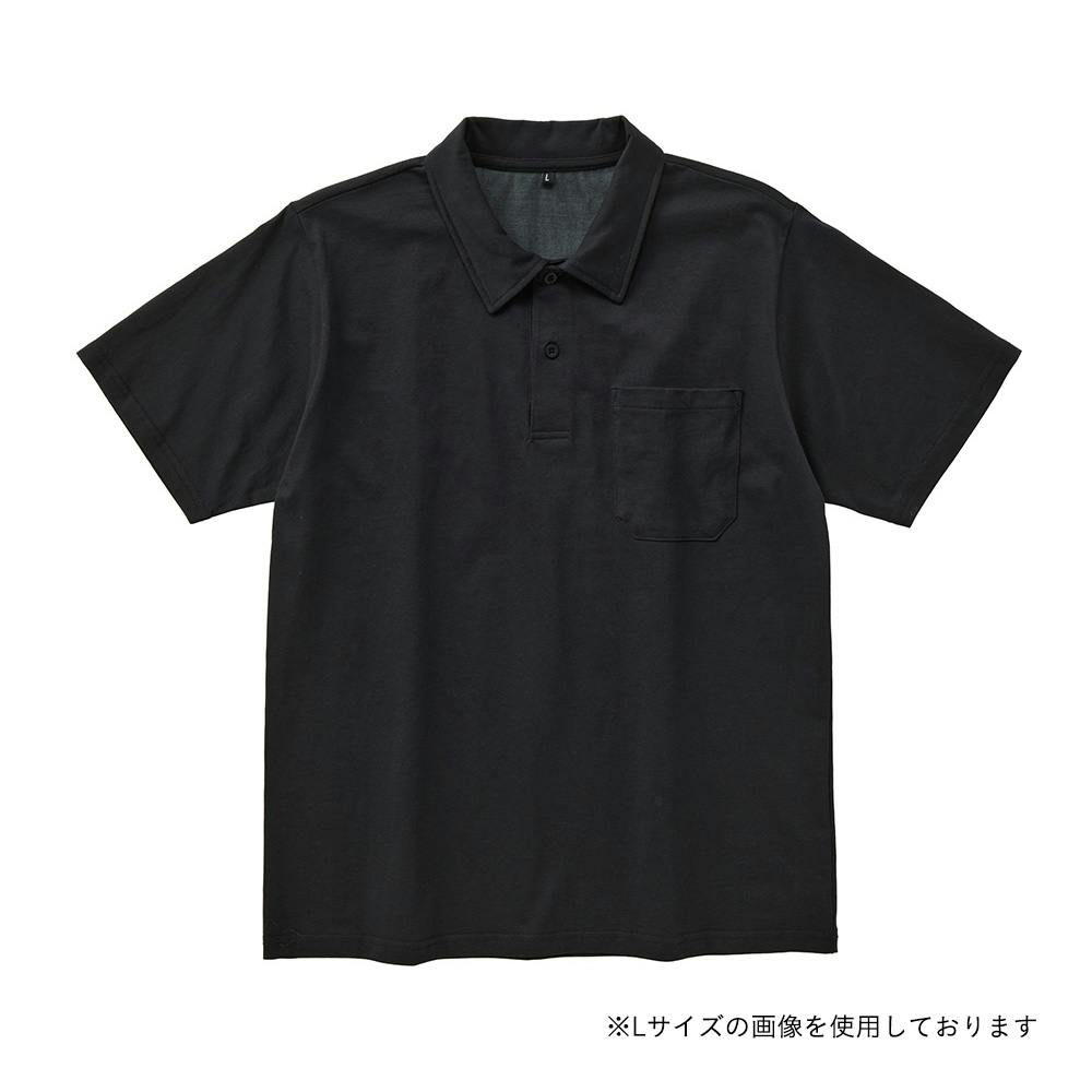 SDひんやり長続きポロシャツ 半袖 M ブラック | 作業着・作業服・安全