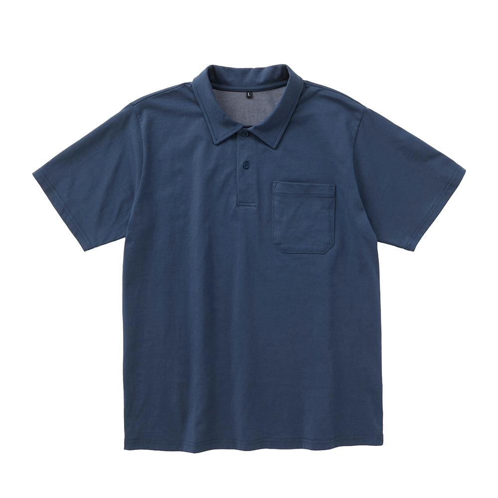 SDひんやり長続きポロシャツ 半袖 ネイビー L | 作業着・作業服・安全