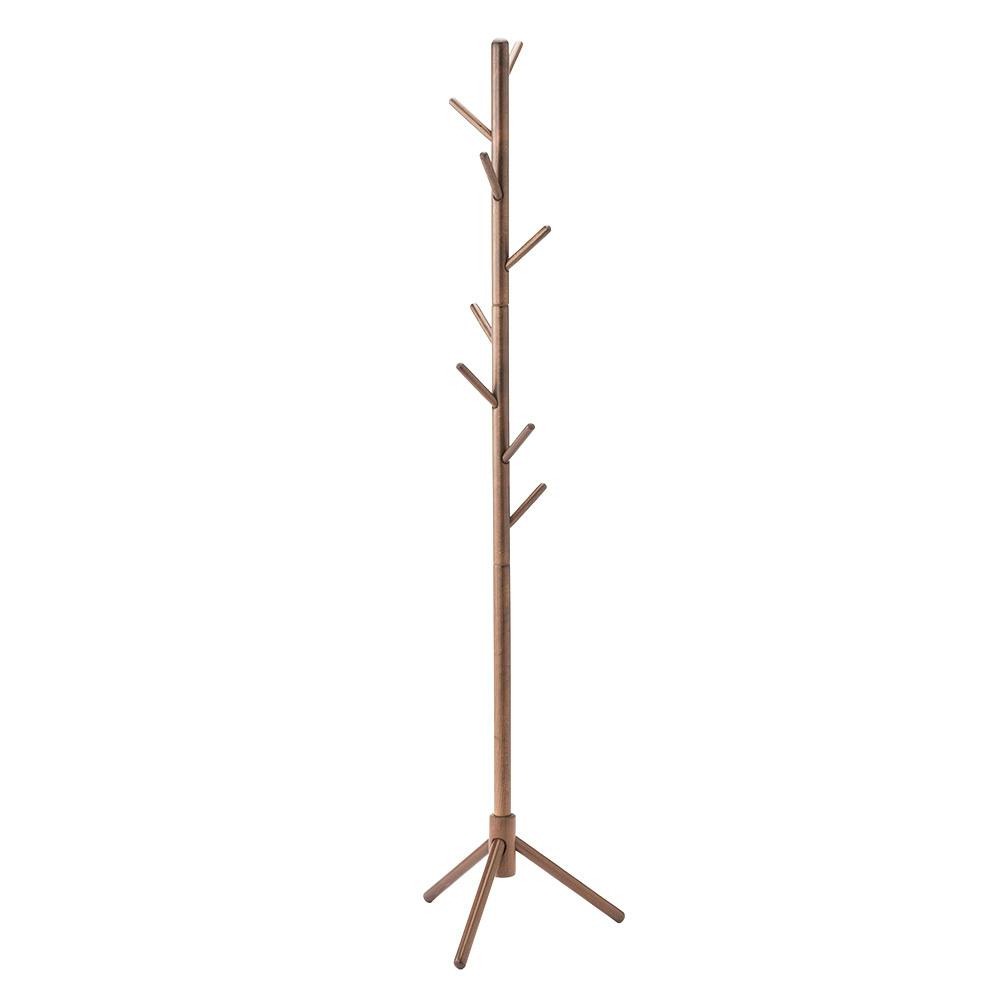 木製ポールハンガー ブラウン P10 高さ175cm