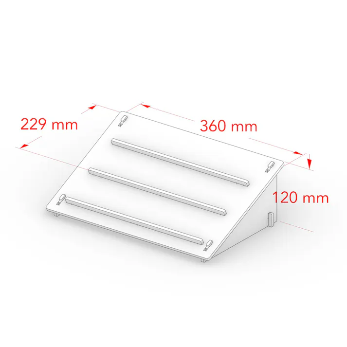 【CDM LC】ピアスディスプレイ B4(棚タイプ)【別送品】