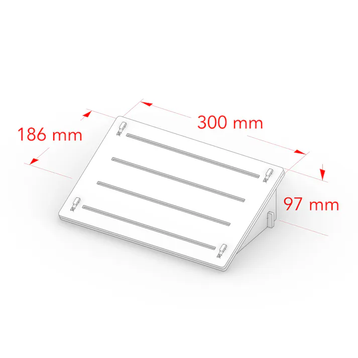 【CDM LC】ピアスディスプレイ A4(溝タイプ)【別送品】