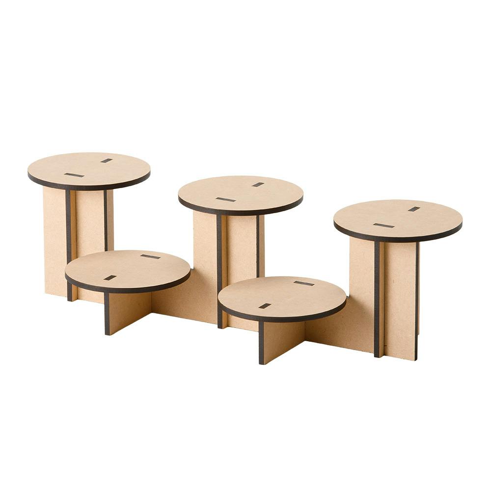 CDM LC】ひな壇ディスプレイ 5段(マルシェ什器)【別送品】 | 木材 通販