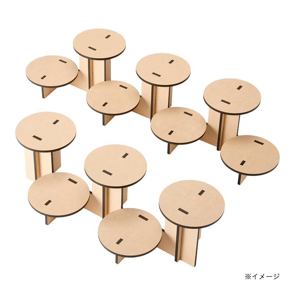 CDM LC】ひな壇ディスプレイ 7段(マルシェ什器)【別送品】 | 木材 通販