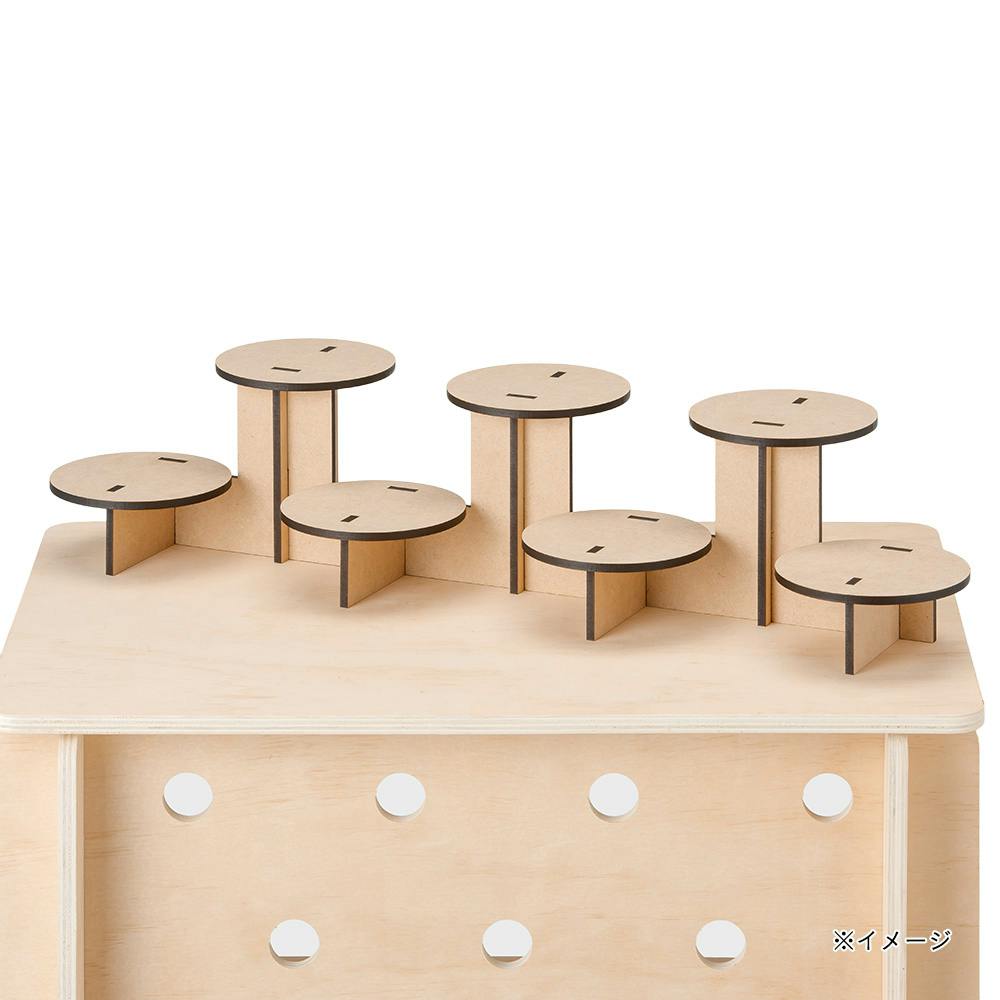 CDM LC】ひな壇ディスプレイ 7段(マルシェ什器)【別送品】 | 木材 通販