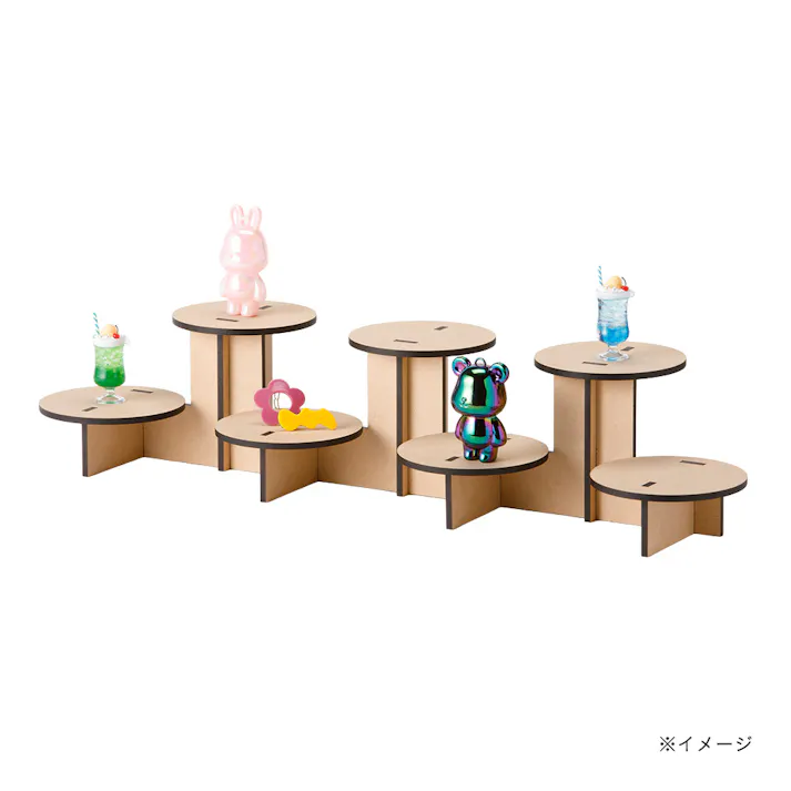 【CDM LC】ひな壇ディスプレイ 7段(マルシェ什器)【別送品】