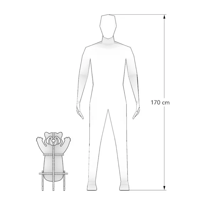 【CDM】レッサーパンダスタンド Aタイプ【別送品】