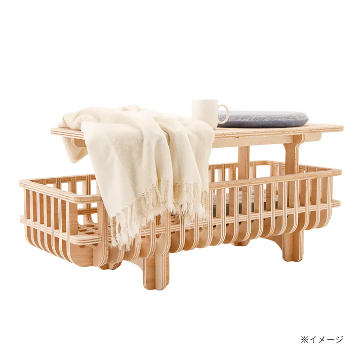 【CDM】KUJIRA かご付きベンチ【別送品】