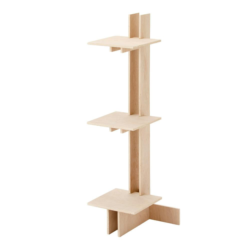CDM】PLYWOOD TOWER SHELF L3段カク【別送品】 | 本棚・書棚・ブック