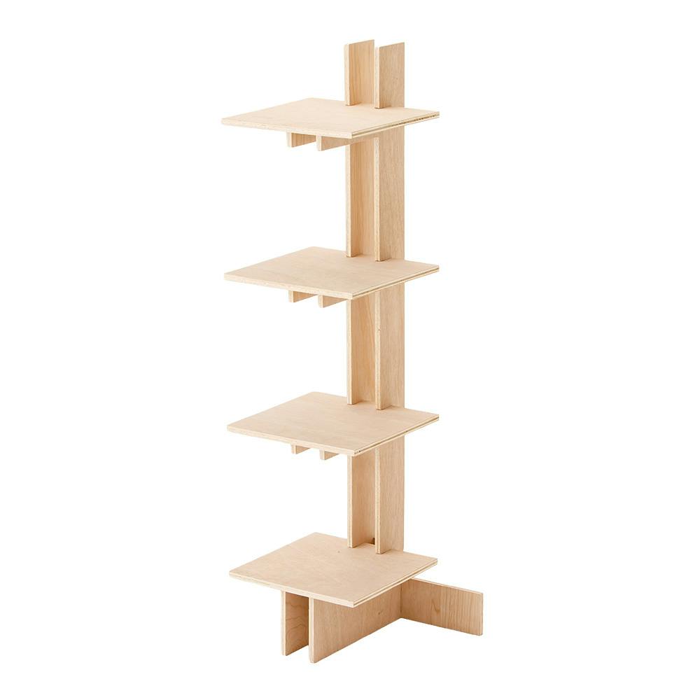 CDM】PLYWOOD TOWER SHELF L4段カク【別送品】 | 本棚・書棚・ブック