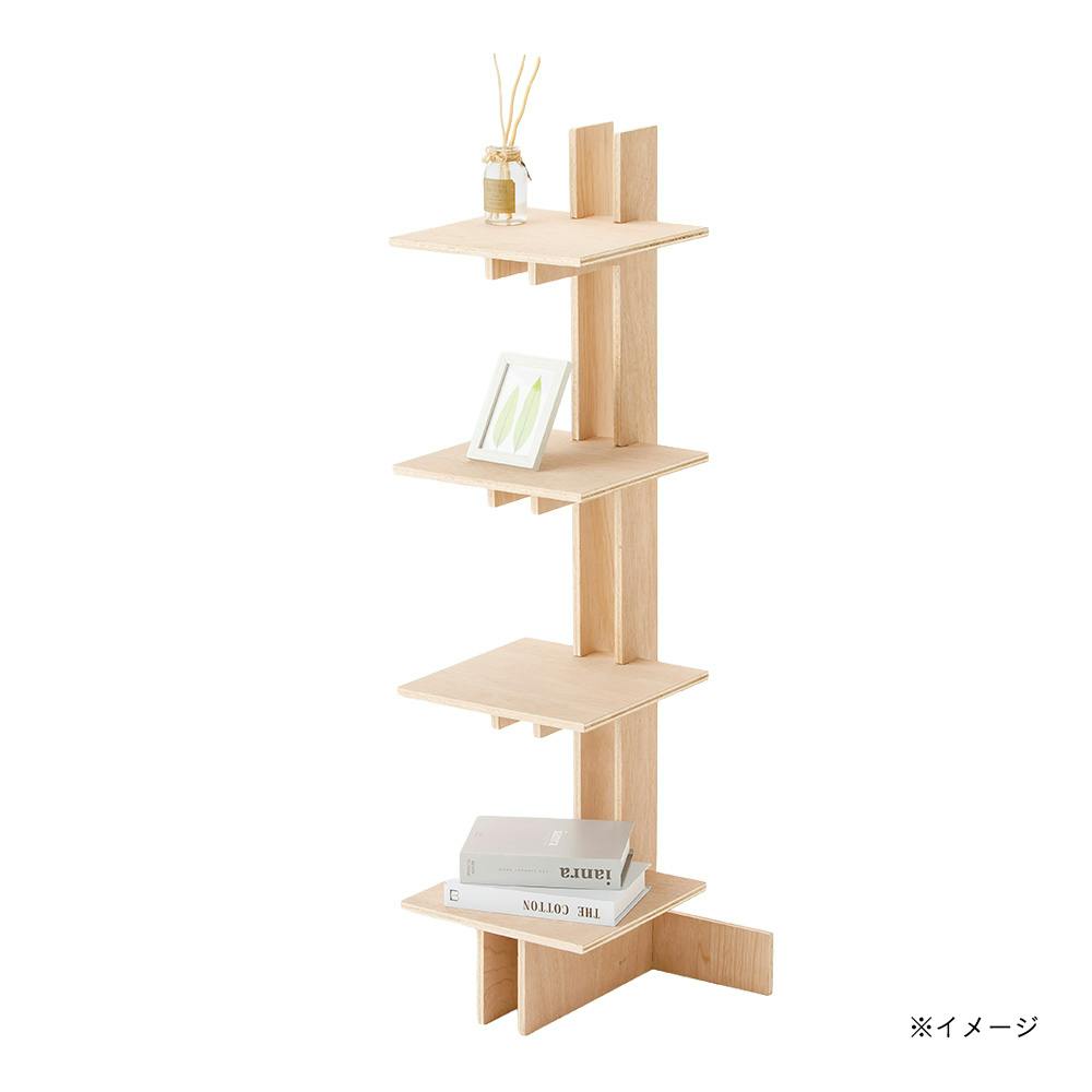 CDM】PLYWOOD TOWER SHELF L4段カク【別送品】 | 本棚・書棚・ブック
