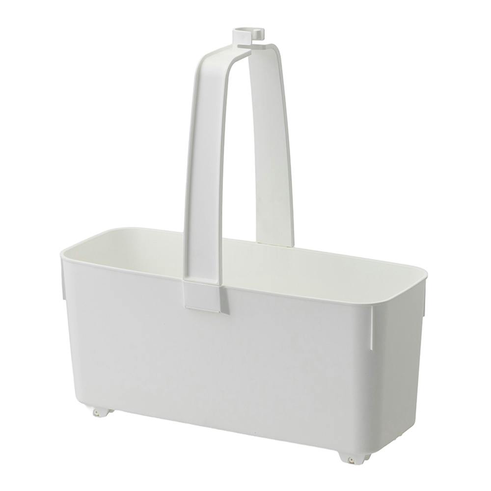 お掃除道具収納BOX 幅35cm 奥行13.7cm 高さ38.5cm ホワイト | お風呂