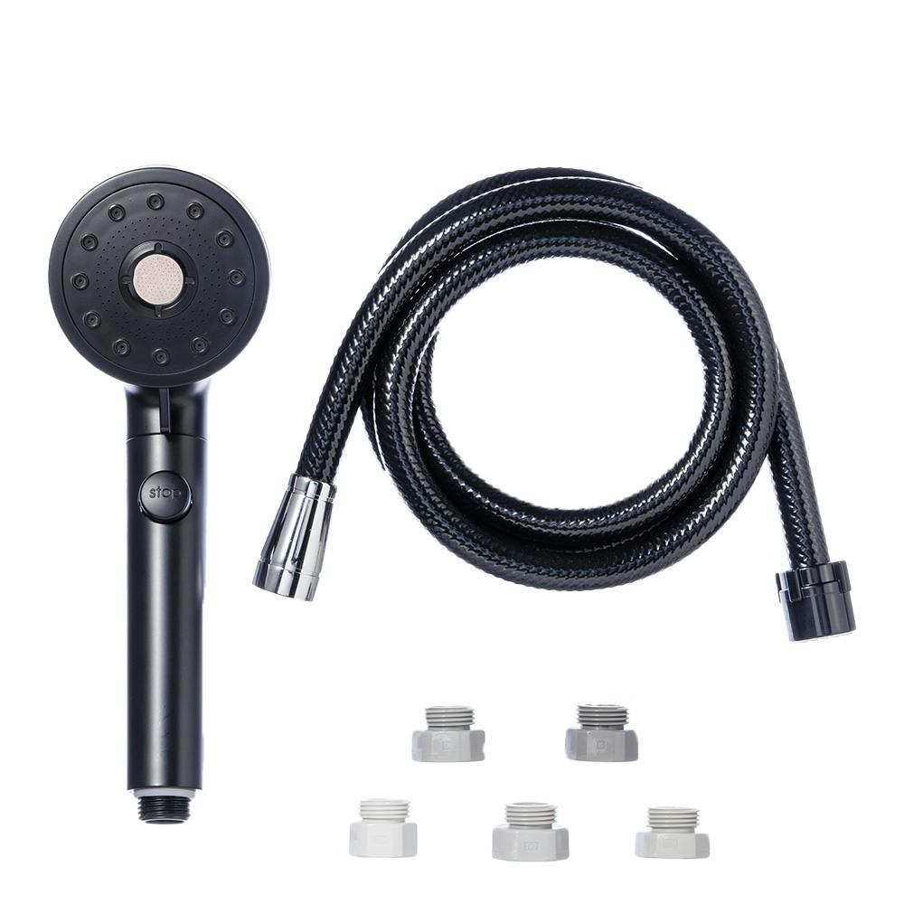 カインズ ナノバブルシャワーヘッド・ホースセット ブラック