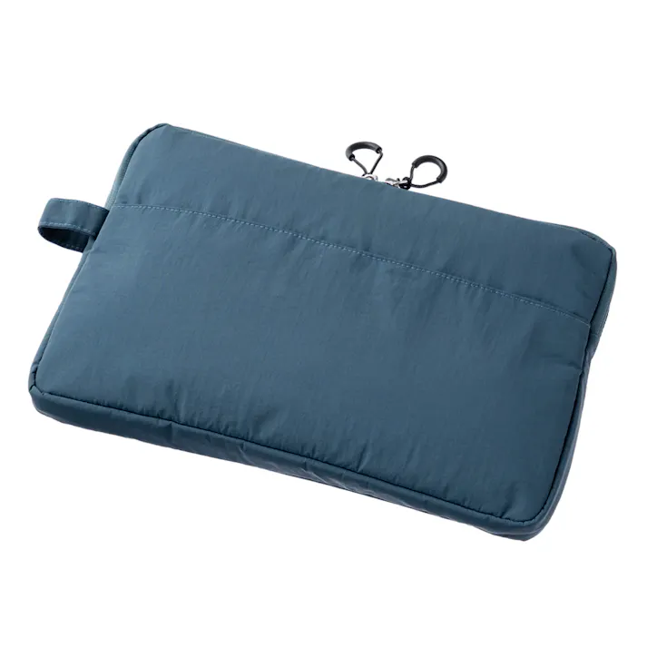 カインズ ポケット付きポーチ L ダークブルー
