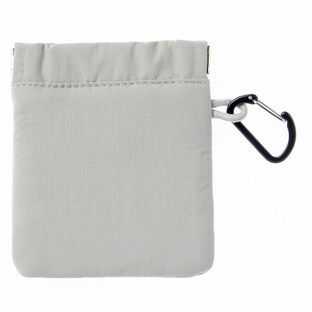 カインズ バネ口金ポーチ ミニ グレー