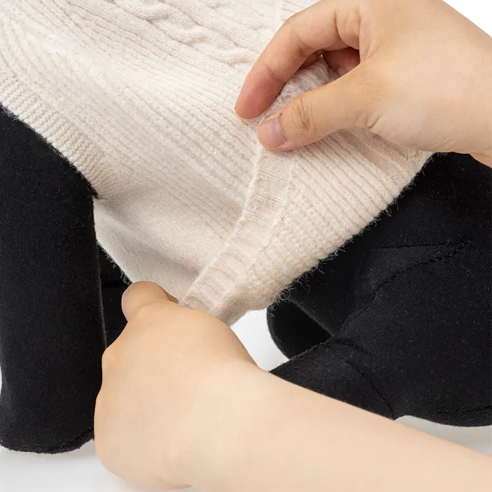 【送料無料】縫い目のない優しいニット アイボリー Mサイズ ペット服(犬の服)