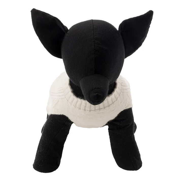 【送料無料】縫い目のない優しいニット アイボリー 3Lサイズ ペット服(犬の服)