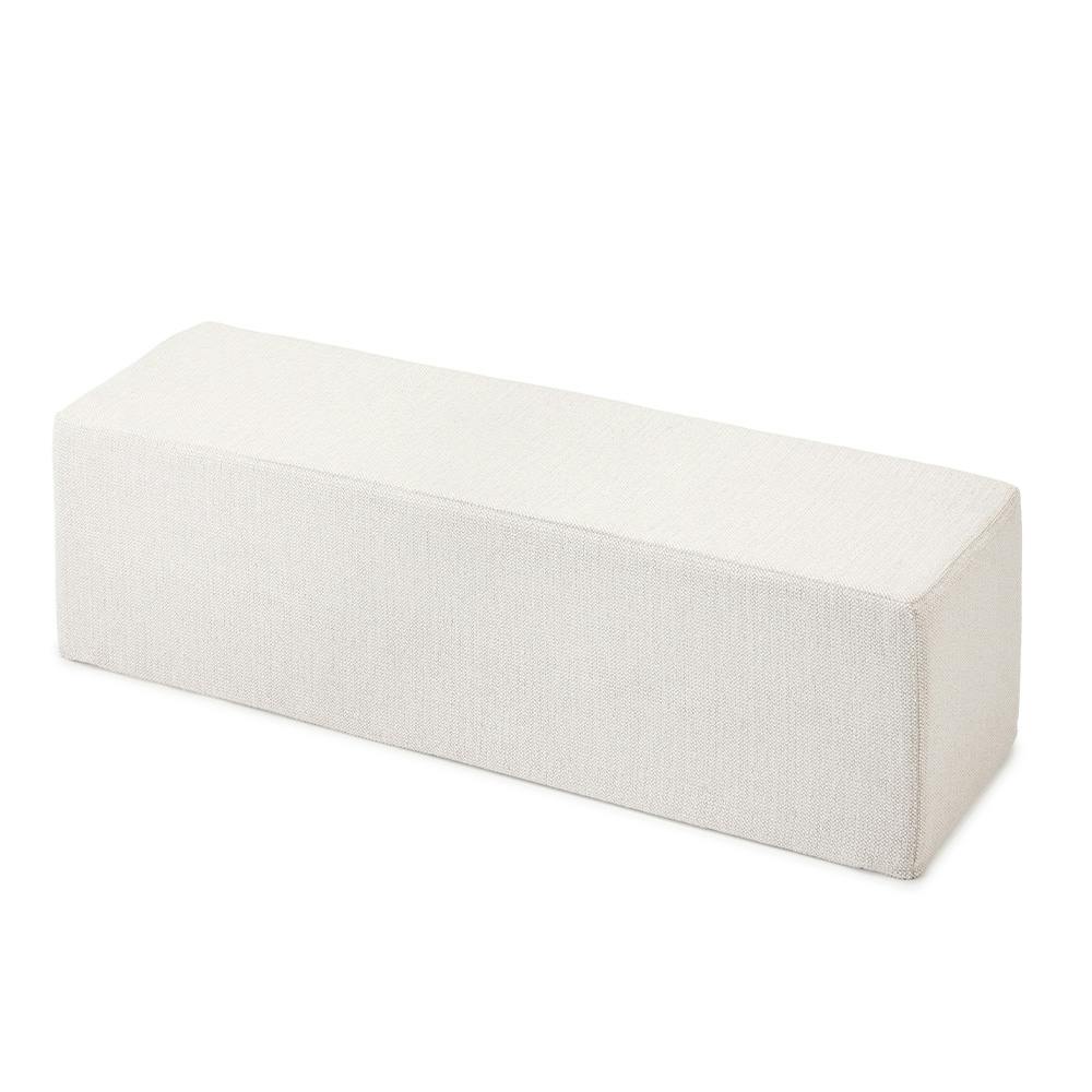 ブロックソファカバー ホワイト 幅120cm 奥行36cm 高さ36cm※カバーのみ