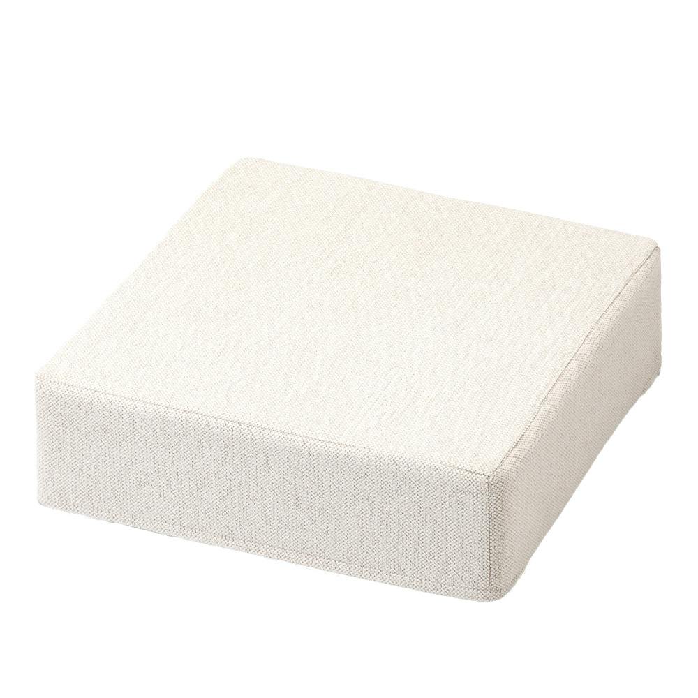 ブロックソファカバー ホワイト 幅60cm 奥行60cm 高さ18cm※カバーのみ