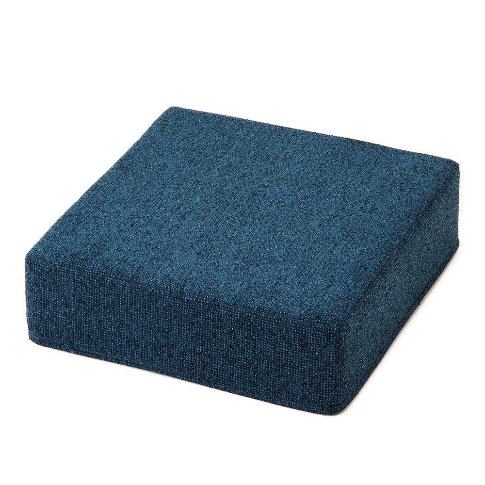 ブロックソファカバー ネイビー 幅60cm 奥行60cm 高さ18cm※カバーのみ