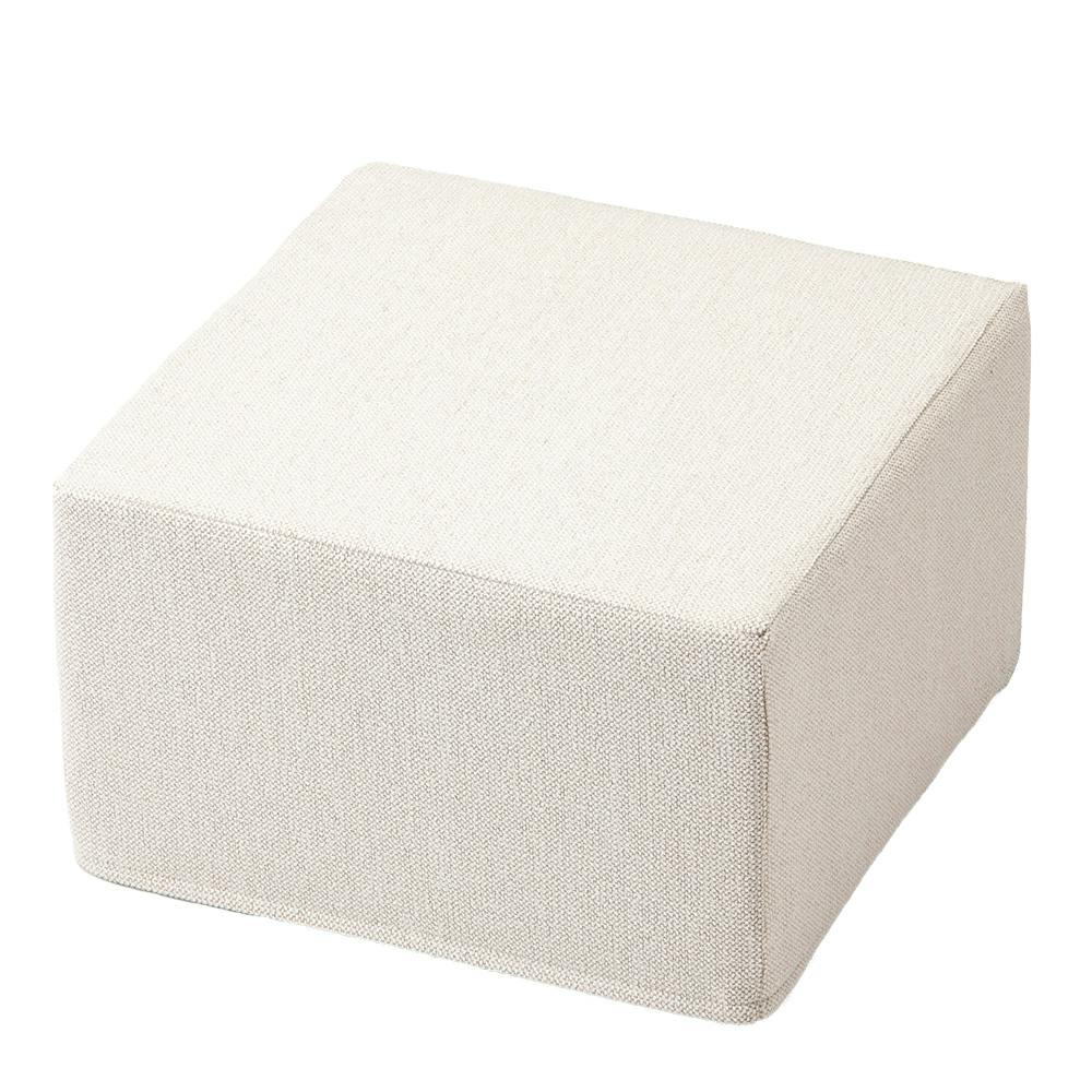ブロックソファカバー ホワイト 幅60cm 奥行60cm 高さ36cm ※カバーのみ【別送品】
