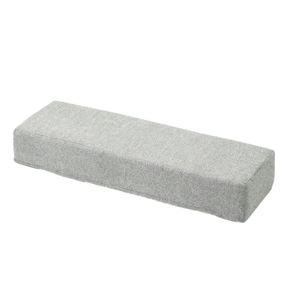 ブロックソファカバー ライトグレー 幅120cm 奥行36cm 高さ18cm ※カバーのみ【別送品】