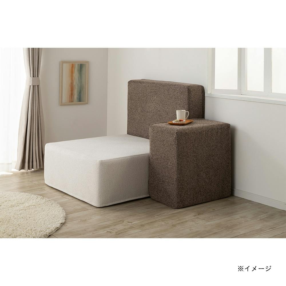 ブロックソファカバー ブラウン 幅60cm奥行60cm 高さ36cm ※カバーのみ