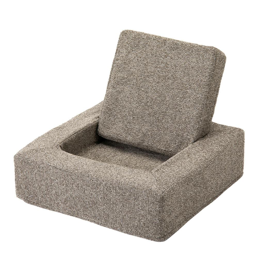 ブロックソファカバー ブラウン 凹凸型 ※カバーのみ【別送品】