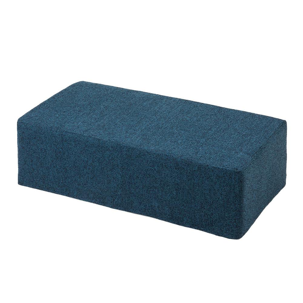 ブロックソファカバー ネイビー 幅120cm 奥行60cm 高さ36cm ※カバーのみ【別送品】