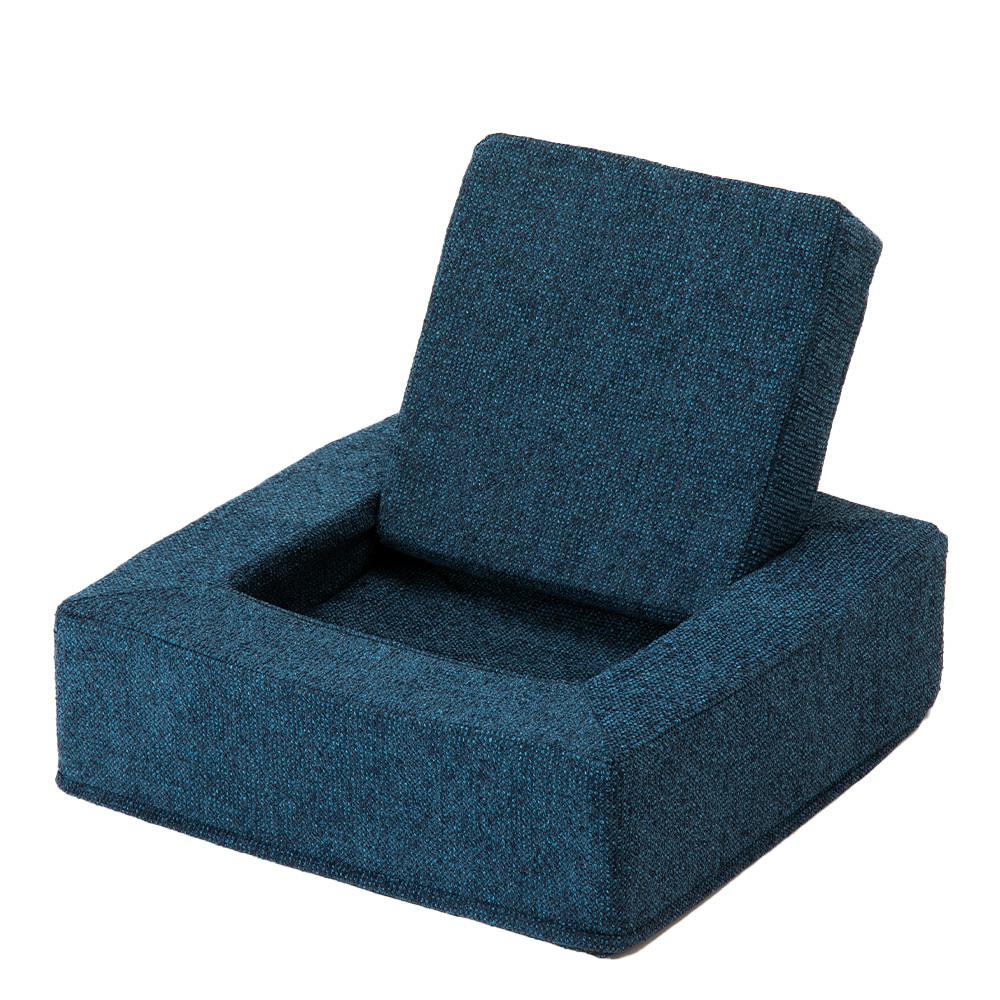 ブロックソファカバー ネイビー 凹凸型 ※カバーのみ【別送品】