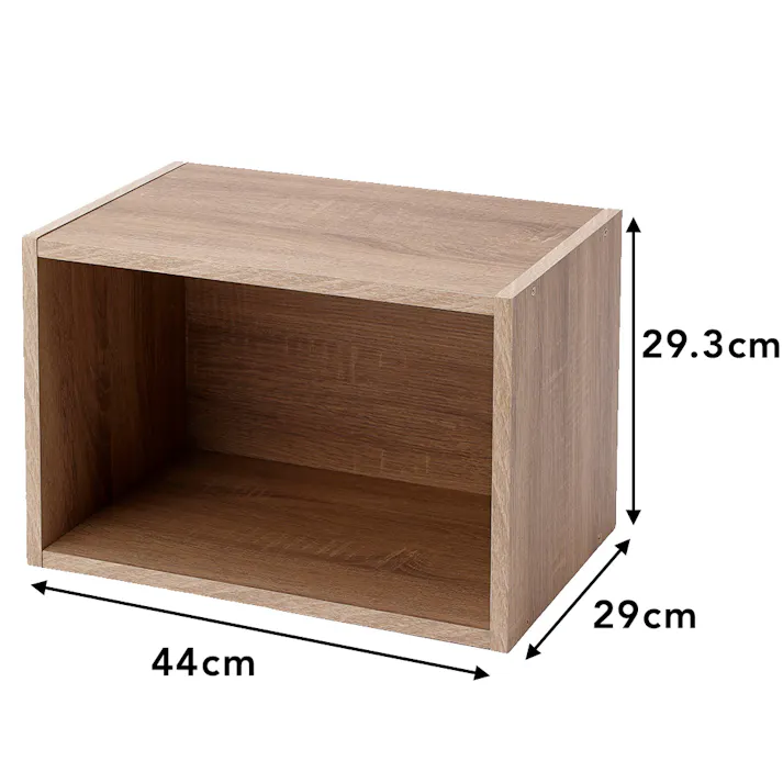 収納ボックス1段 ナチュラルエルム SH10
