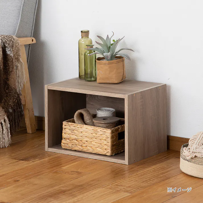 収納ボックス1段 ナチュラルエルム SH10