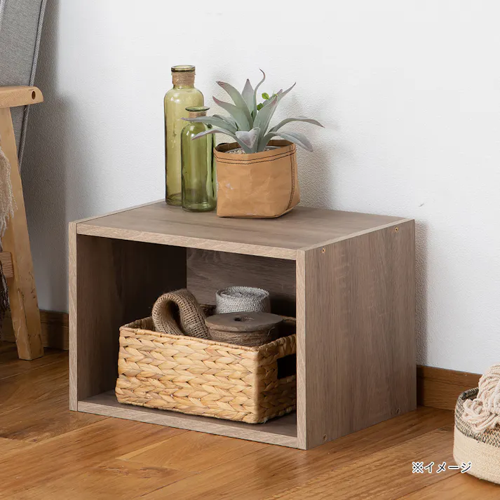 収納ボックス1段 ナチュラルエルム SH10