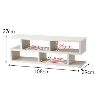 組み合わせできるテレビ台 SH60 ホワイト