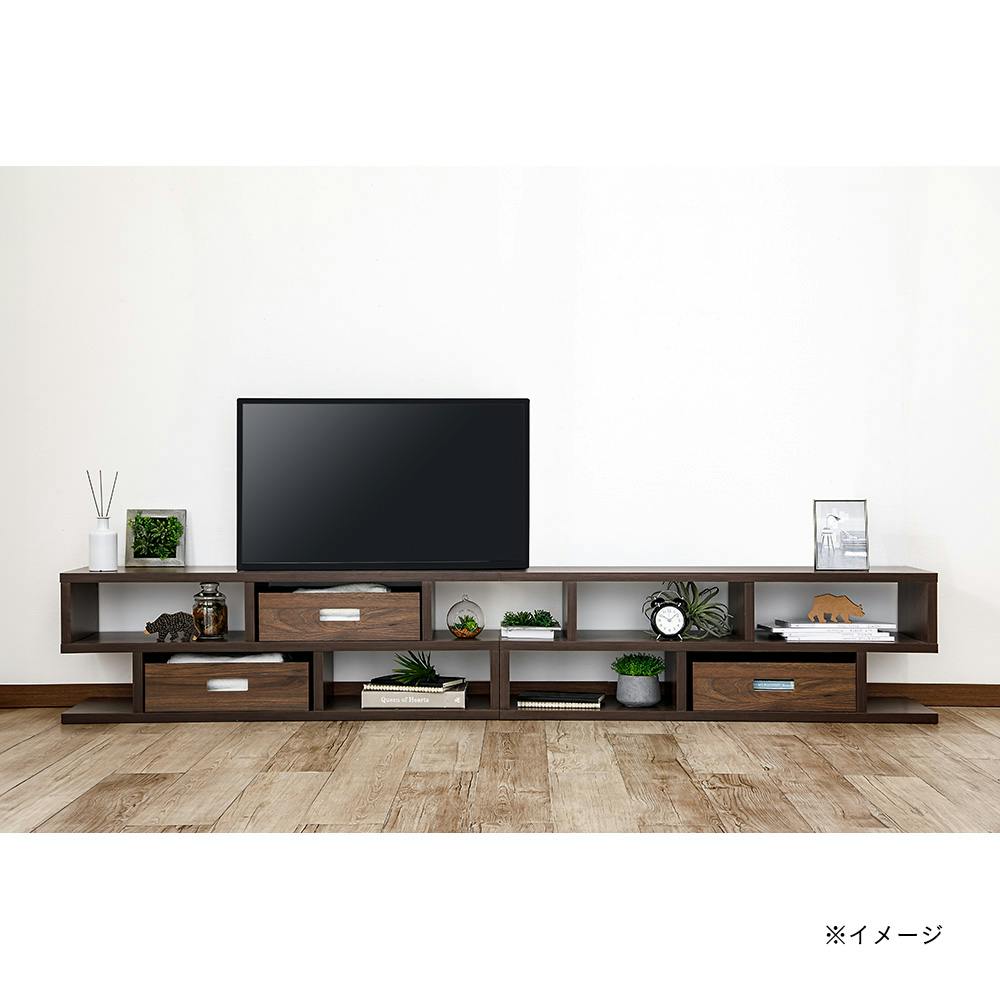 美品♡カインズホーム　テレビ台 Amazon｜カインズ(CAINZ) 組み合わせできるテレビ台 ブラウン 幅108cm