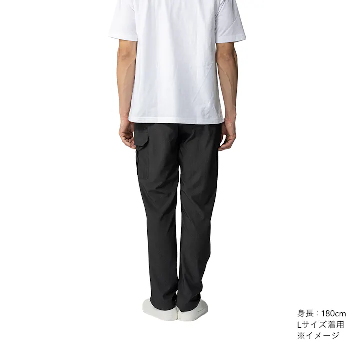SPEED DRY SD肌面さらさら涼やかカーゴパンツ ブラック M