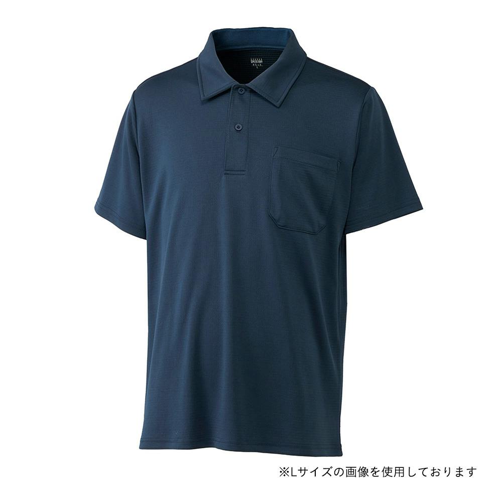 SDさらさらドライポロシャツ半袖 LL ネイビー | 作業着・作業服・安全