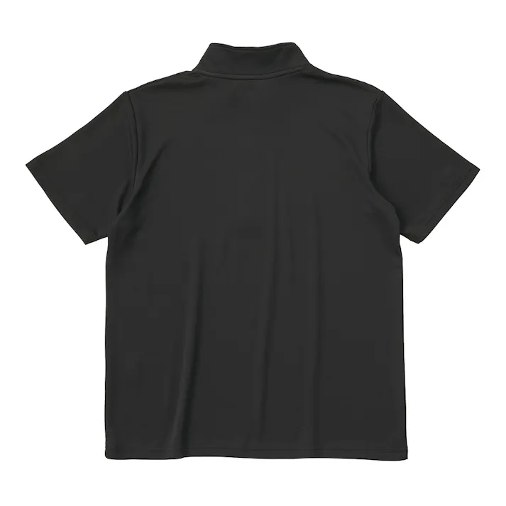 SDさらさらドライハーフジップ半袖 M ブラック