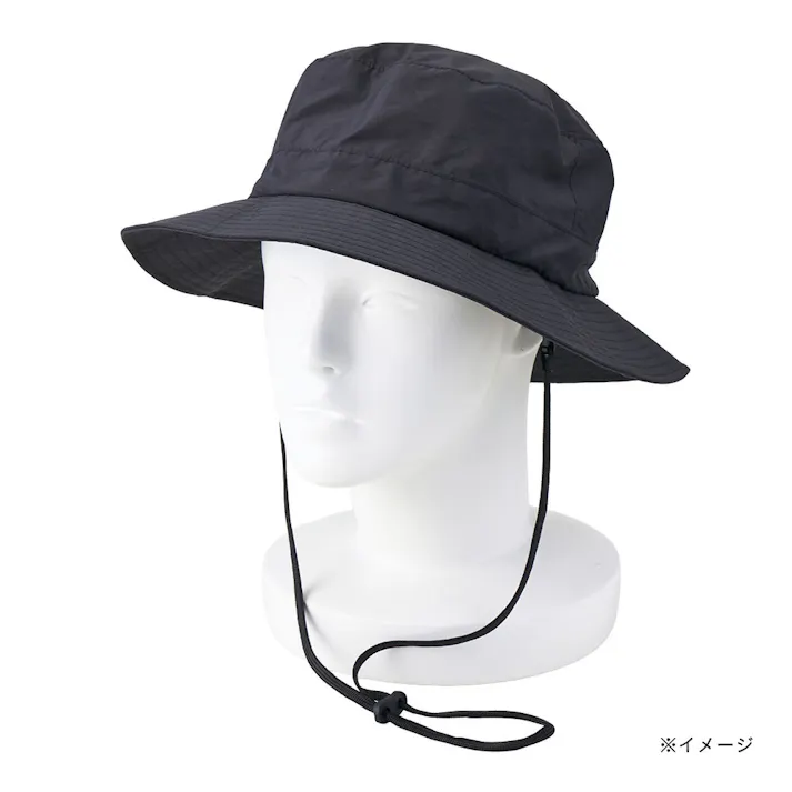 カインズ パッカブルあご紐付きハット ブラック