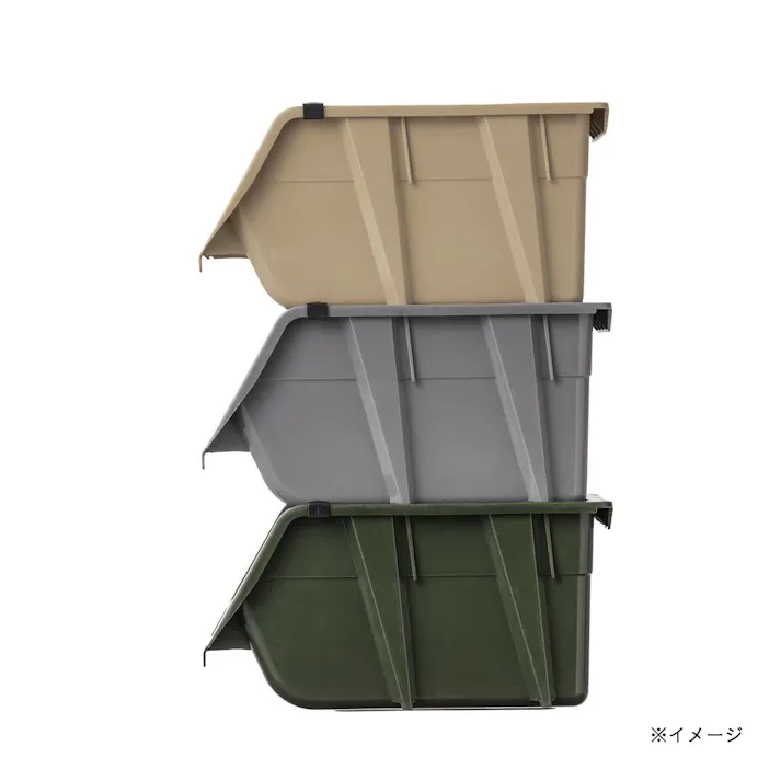 カインズ 積み重ねて使いやすいコンテナ グレー 幅16cm 奥行25cm 高さ12.8cm