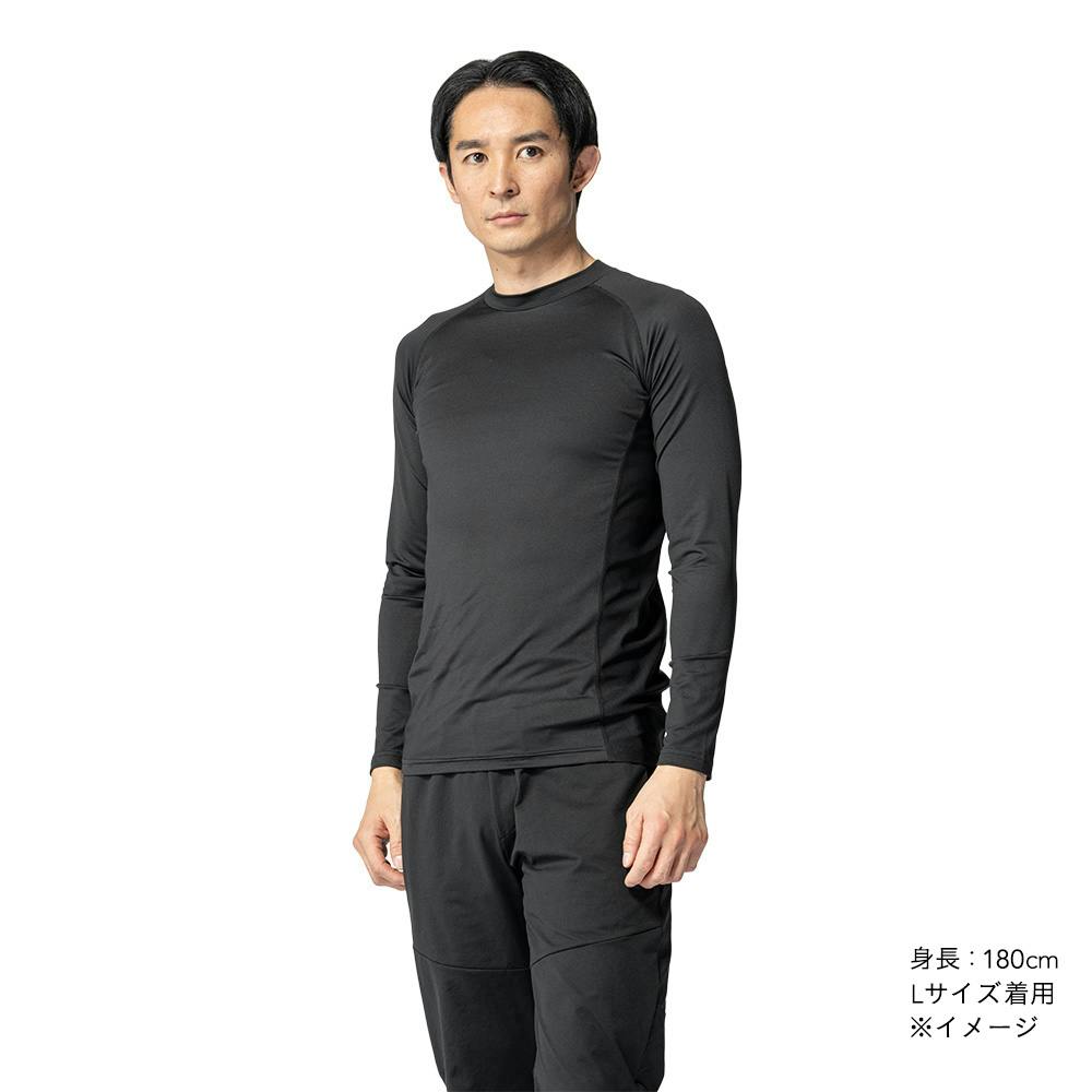 冷感コンプレッションインナーシャツ M ブラック | メンズインナー