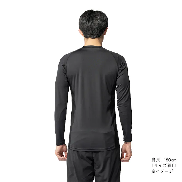 冷感コンプレッションインナーシャツ M ブラック