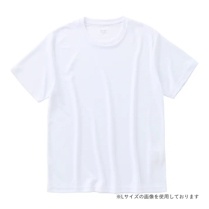 抗菌防臭SDTシャツ 丸首 M ホワイト