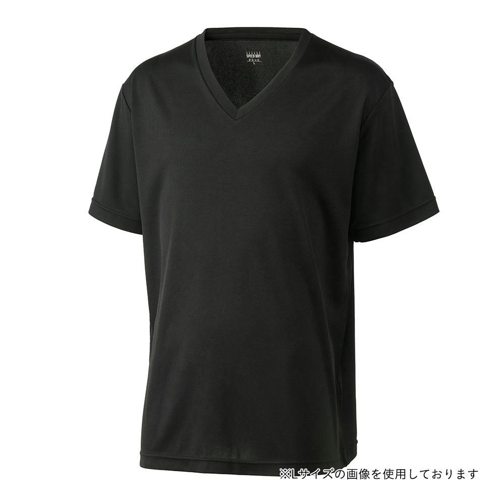 抗菌防臭SDTシャツ V首 M ブラック
