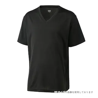 抗菌防臭SDTシャツ V首 M ブラック