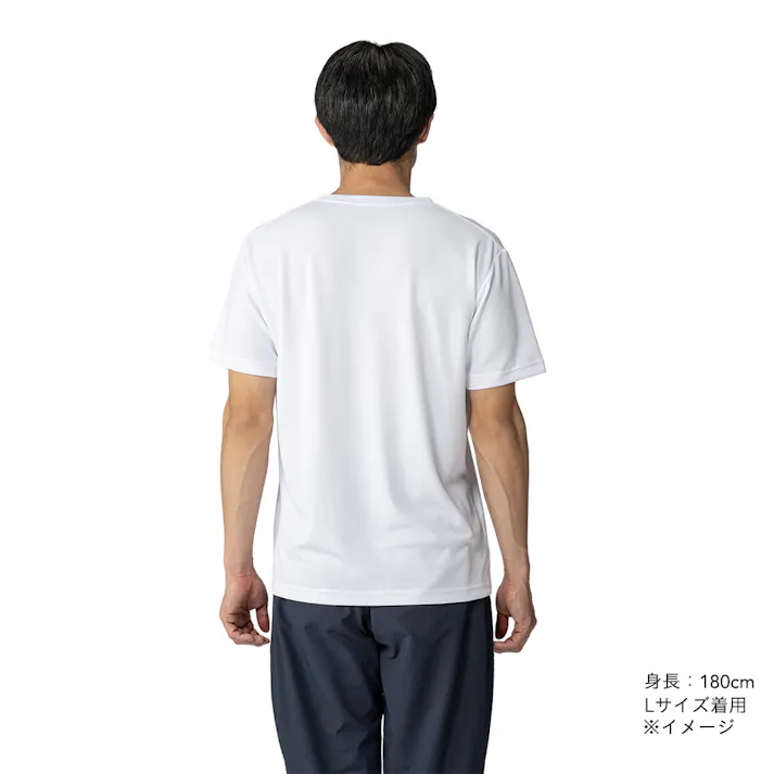抗菌防臭SDTシャツ V首 M ホワイト
